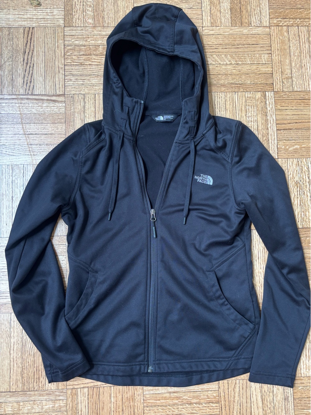The North Face women’s Black Lightweight Zip Hoodie Jacket